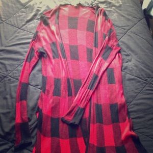 Plaid cardigan